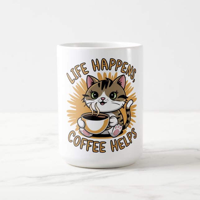 Life Happens-kaffehjälpen Kaffemugg (Center)