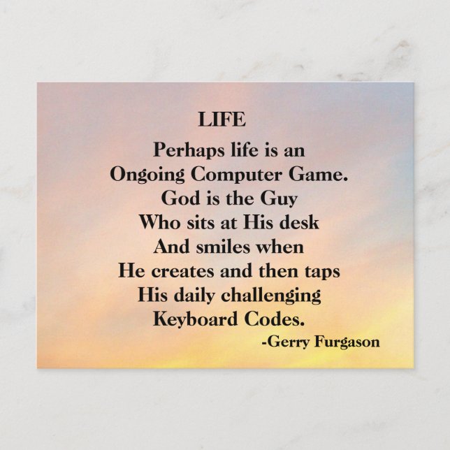 Life Helg Vykort (Framsida)