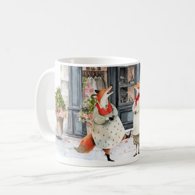 Life in Fox Town-serien - Roliga skämt Kaffemugg (Framsida vänster)