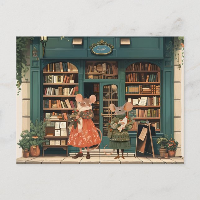 Life in Mice Town - Ms Otis & Ms Luna Vykort (Framsida)