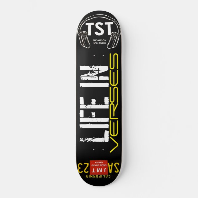 LIFE IN VERSES Skateboard (Framsida)