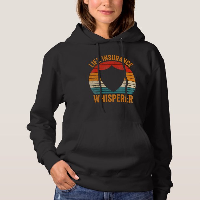 Life Insurance Whisperer Funny Agent Broker T Shirt (Framsida)