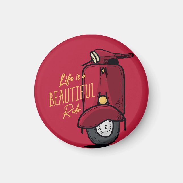 Life is a Beautiful Ride Magnet (Framsidan)