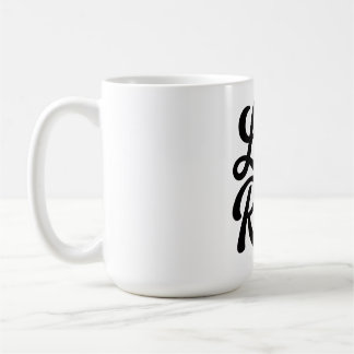 Life is a Race Custom-Cut Vinyl Motivational  Kaffemugg