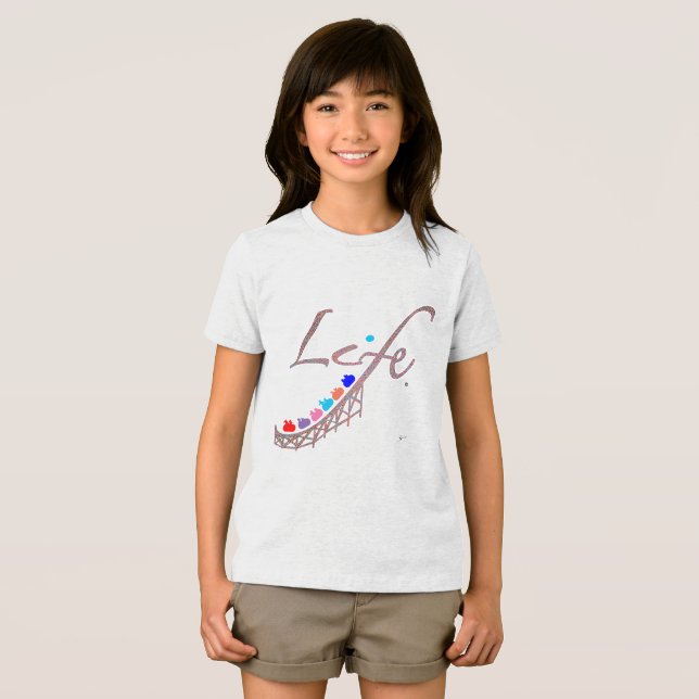 Life is a Roller Coaster T Shirt (Framsida Full)