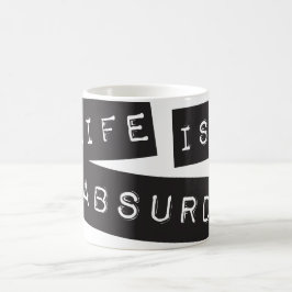 Life is Absurd (Black Tape) Kaffemugg