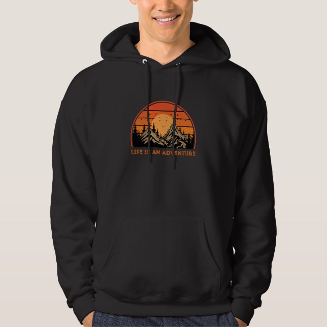 Life Is an Adventure Grafik Hoodie  (Framsida)