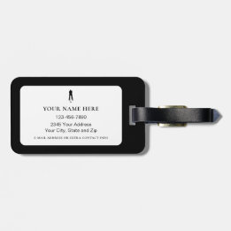 Life Is Better at Tee Time Personalized Golfer Bagagebricka