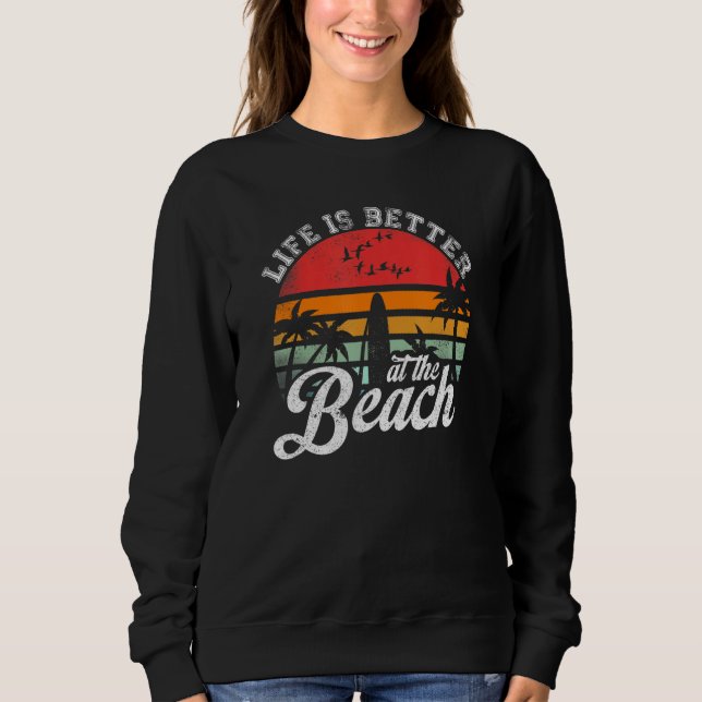 Life Is Better At The Beach Funny Jamaica Rasta Re T Shirt (Framsida)