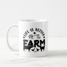 Life is Better At the Farm (chicken, cow, goat)
