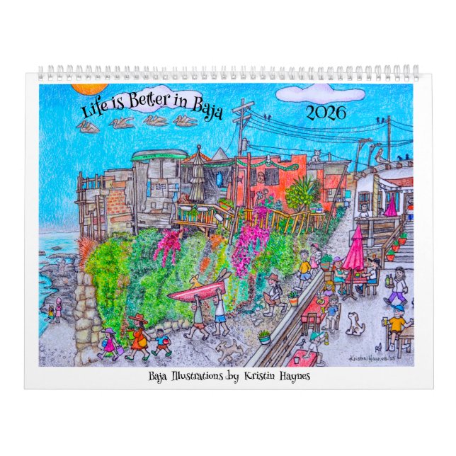 Life is better in Baja Calendar Kalender (Omslag)