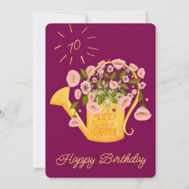 Life is better in the garden personalise card julkort