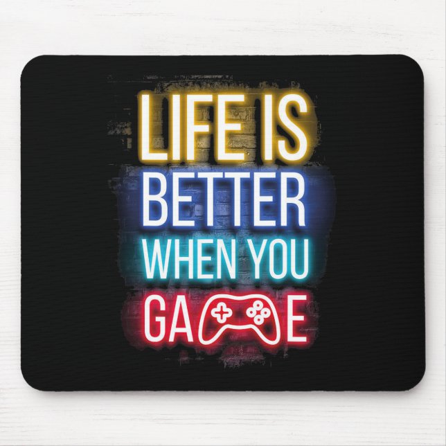 Life Is Better When U Game Controller Video Games  Musmatta (Framsidan)