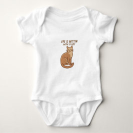 Life Is Better With a Cat – Cute Cat Lover Design T Shirt