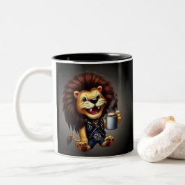 LIFE IS BETTER WITH A COFFEE, LION Två-Tonad MUGG