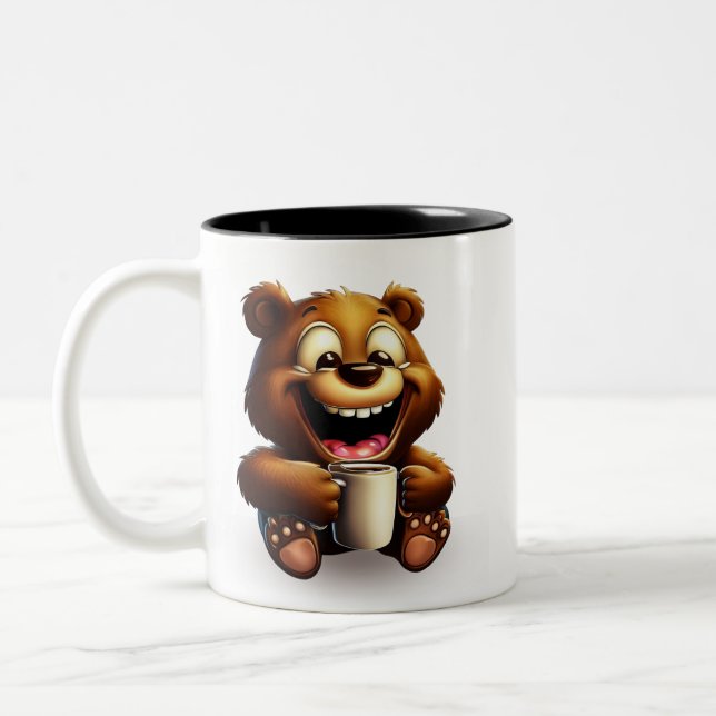 LIFE IS BETTER WITH A COFFEE Två-Tonad MUGG (Vänster)