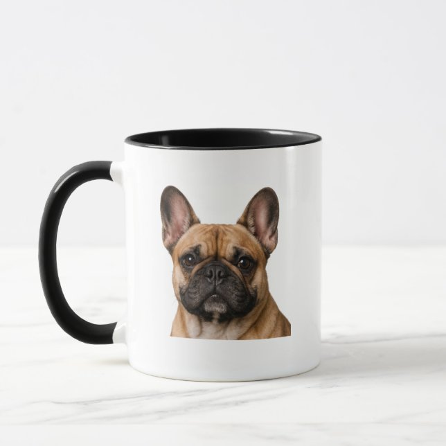 Life Is Better With a Frenchie Mug Mugg (Vänster)