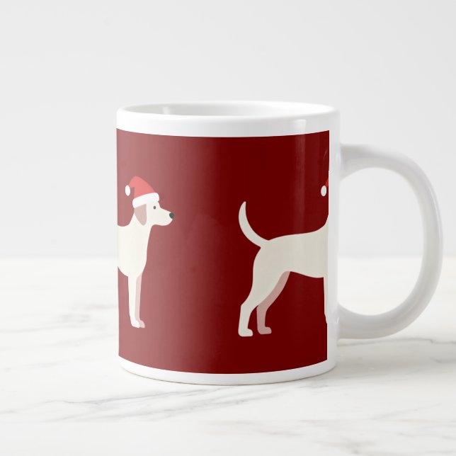 Life Is Better With a Wagging Tail – Cute Dog Mom Jumbo Mugg (Höger)