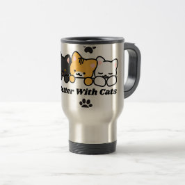 Life Is Better with Cats Cute Cat Sticker Resemugg