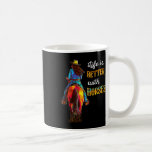 Life Is Better With Horses Equestrian Girls Riding Kaffemugg<br><div class="desc">Life Is Better With Horses Equestrian Girls Riding Horse</div>