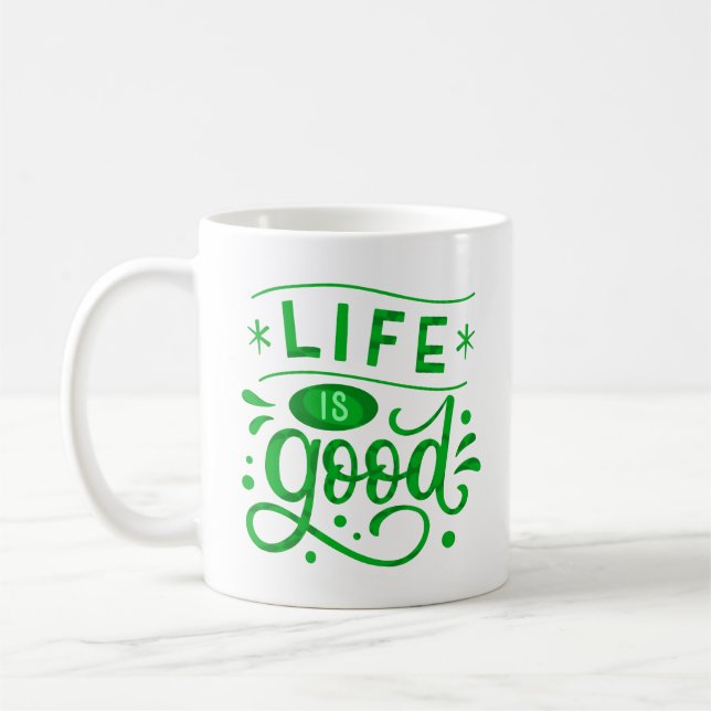 LIFE IS BRA KAFFEMUGG (Vänster)