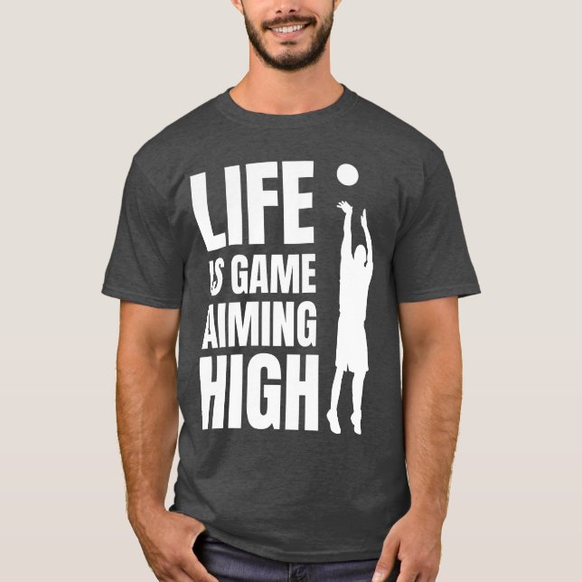 Life is game aiming high friend friends t shirt (Framsida)