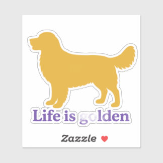 Life is golden and so much better with a golden klistermärken