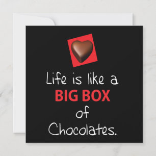 Life Is Like A Box Of Chocolate Inbjudningar