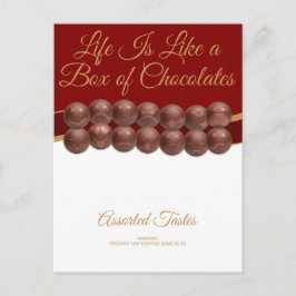 Life Is Like a Box of Chocolates Vykort
