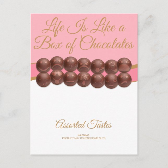 Life Is Like a Box of Chocolates Vykort (Framsida)