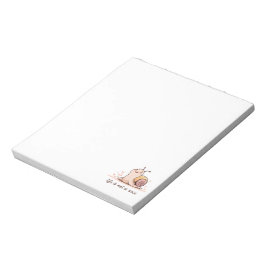  "Life Is Not a Race" Motivational Snail Notepad  Anteckningsblock