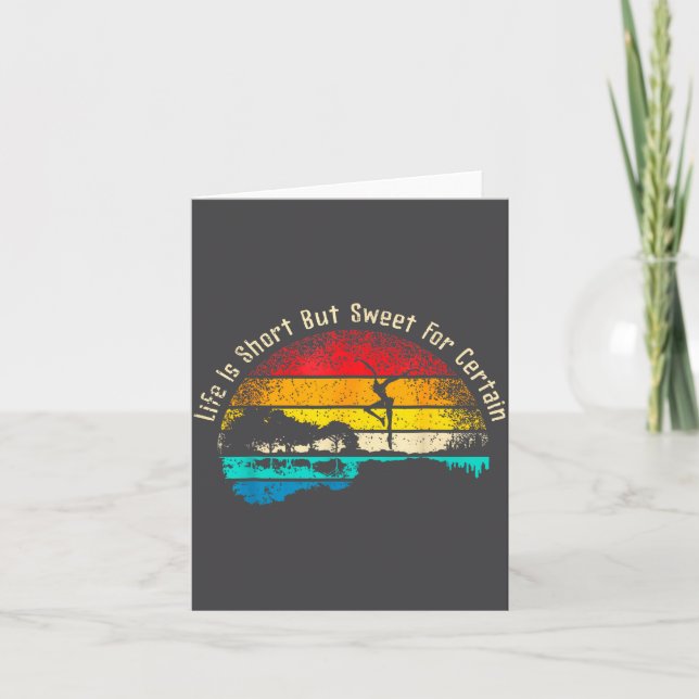 Life Is Short Guitar But Sweet For Certain  Kort (Framsida)