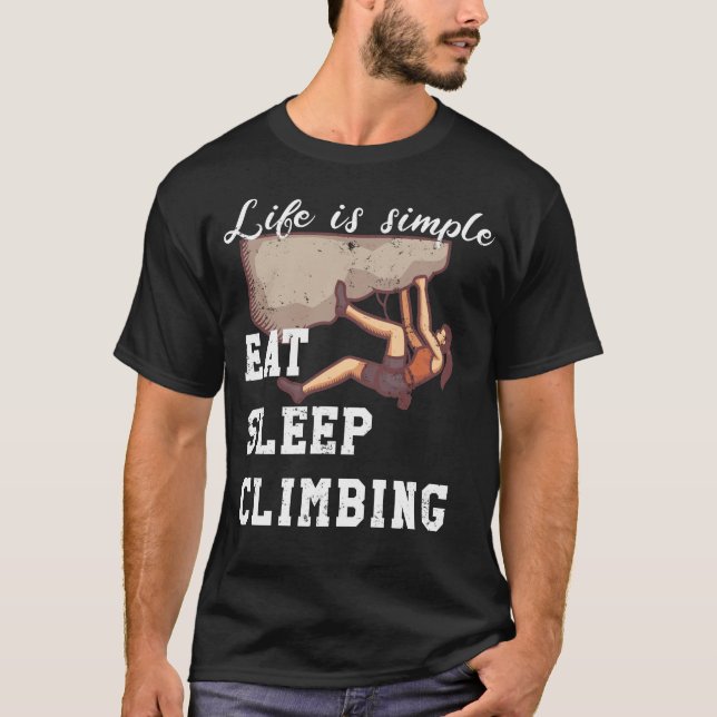 Life is simple - climbing t shirt (Framsida)