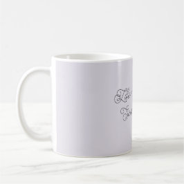 Life is Sweet Lavender Bow Happy Lamb Kaffemugg