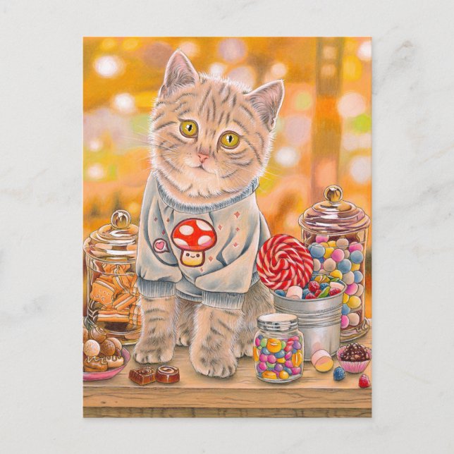 "Life Is Sweet" postacrd Helg Vykort (Framsida)