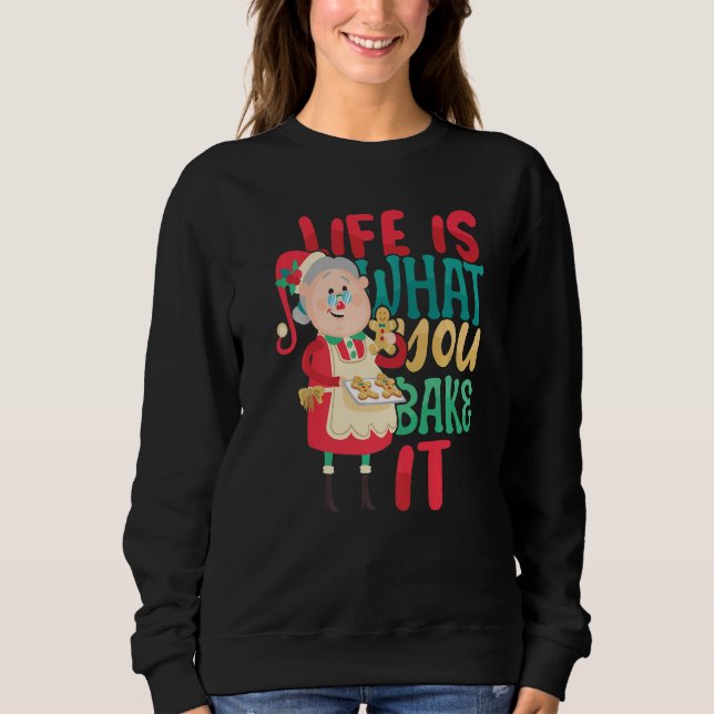 Life is what you Bake it Bakery Baking Donut Cake  T Shirt (Framsida)
