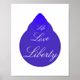 Life Kärlek Liberty Poster