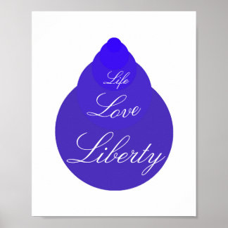 Life Kärlek Liberty Poster
