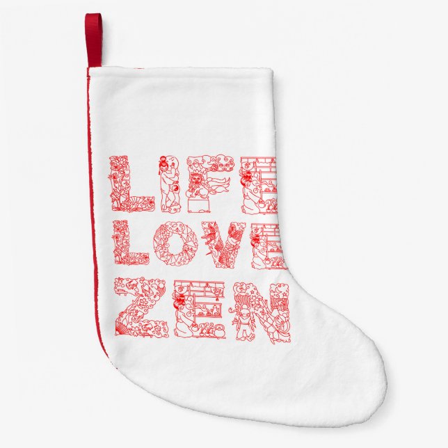 Life, Kärlek, Zen Liten Julstrumpa (Framsidan)