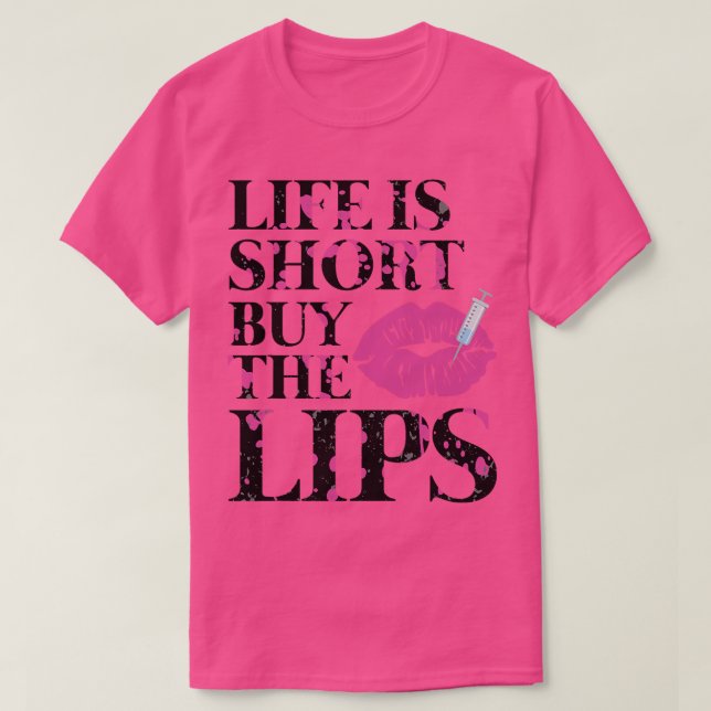 Life köper in Läppar Lip Filler Nurse Injicera i K T Shirt (Design framsida)