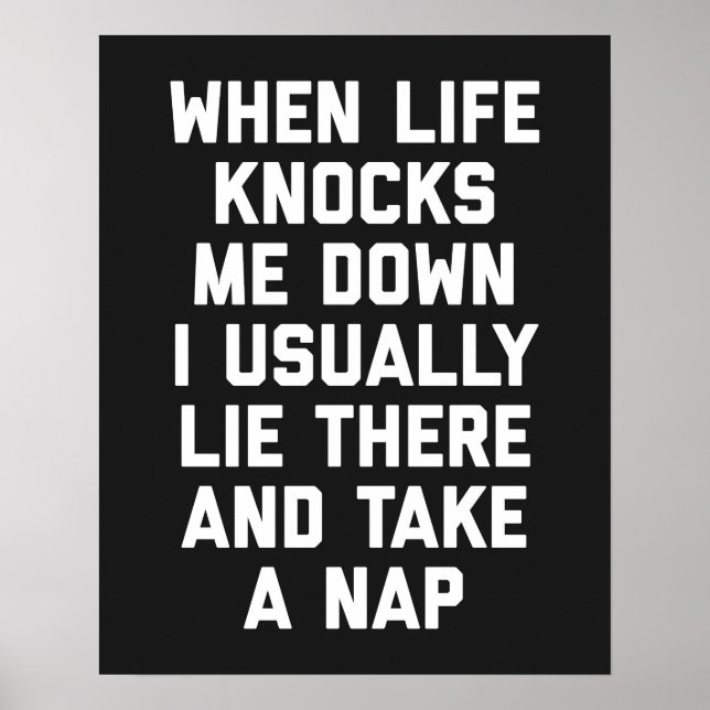 Life låser mig med en lustig citat poster (Framsidan)