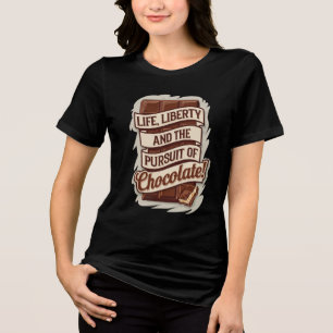 Life Liberty Chocolate T Shirt