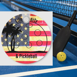Life Liberty & Pickleball USA Nyckelring