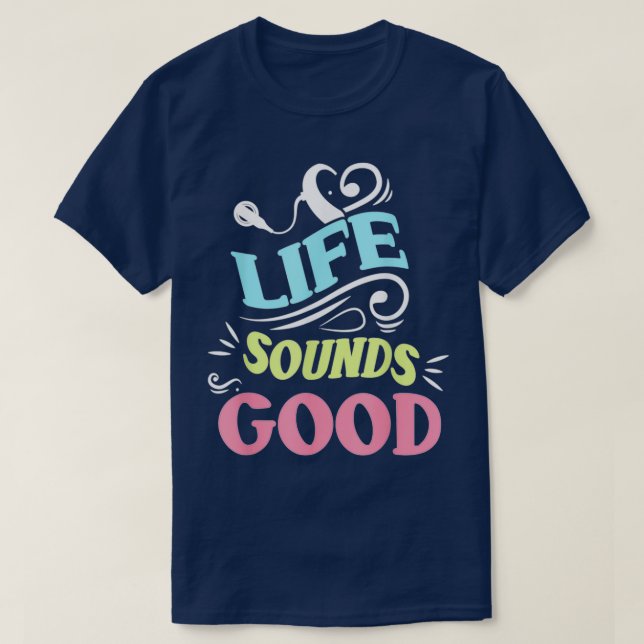 Life Ljud Bra för medvetenhet om Cochlear Implant T Shirt (Design framsida)