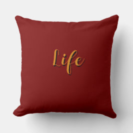 Life Logo Dk Röd      Kudde