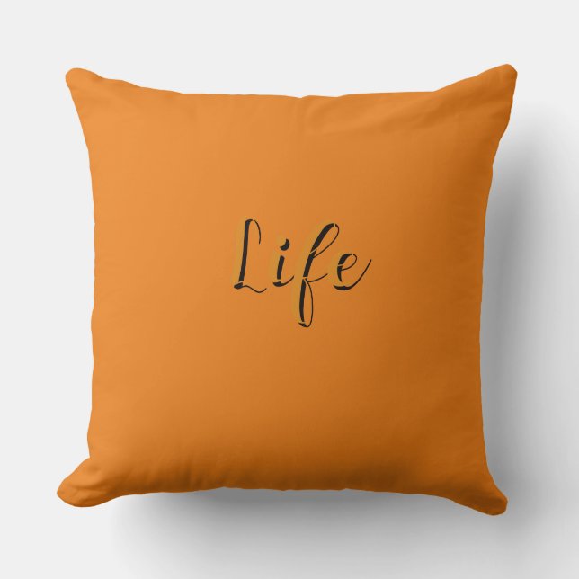 Life Logo Orange     Kudde (Framsida)