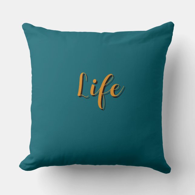 Life Logo Teal      Kudde (Framsida)