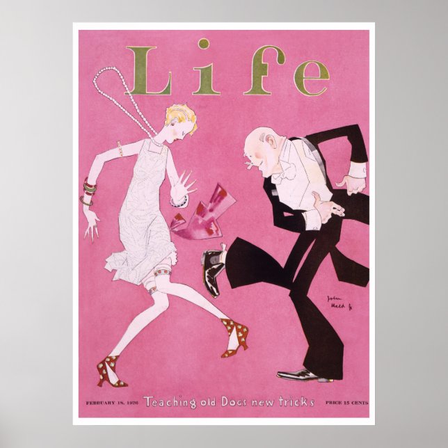 Life Magazine Cover Flapper 1926 Poster (Framsidan)