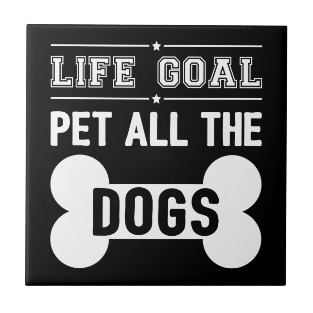 Life-mål: Pet all Hundar III Kakelplatta (Framsidan)