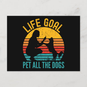 Life-mål Pet all Hundar Roligt Cute Hundar Vykort